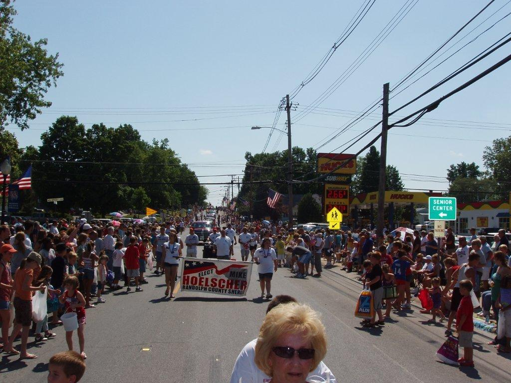 Steeleville Parade Candidates, Volunteers Walk in the Steeleville Parade